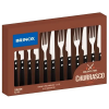 Jogo de Churrasco 12 Peças Brinox Aço Inox 2554/109 - Preto
