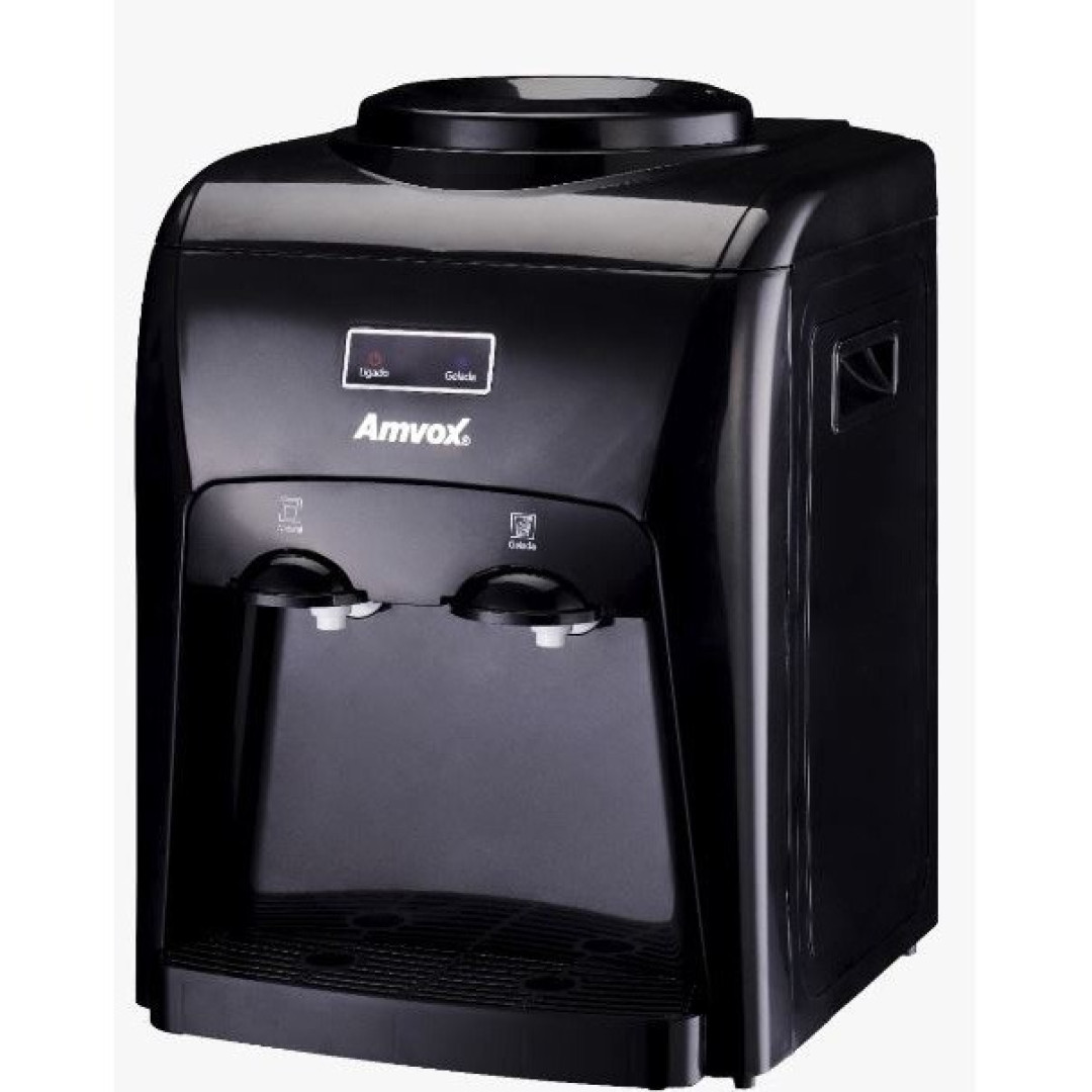 Bebedouro Refrigerado Amvox abb 240 Black Água Gelada e Natural Bivolt