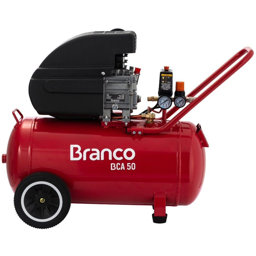Motocompressor de Ar BCA-50 8 PCM 2,2 HP 50 Litros - BRANCO-BCA-50