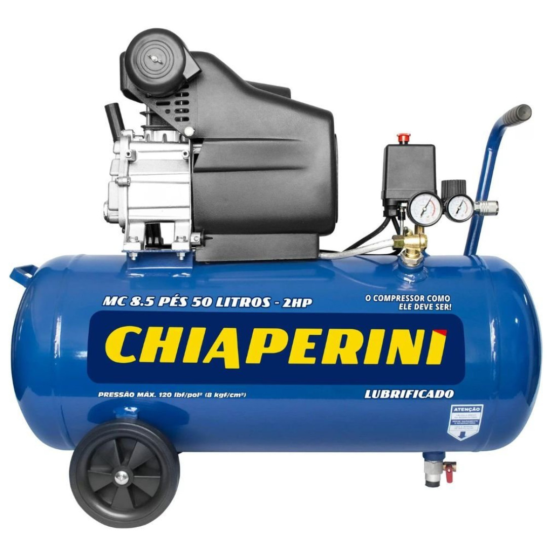 Motocompressor 8.5 Pés 50 Litros 2HP 127V - CHIAPERINI-25741