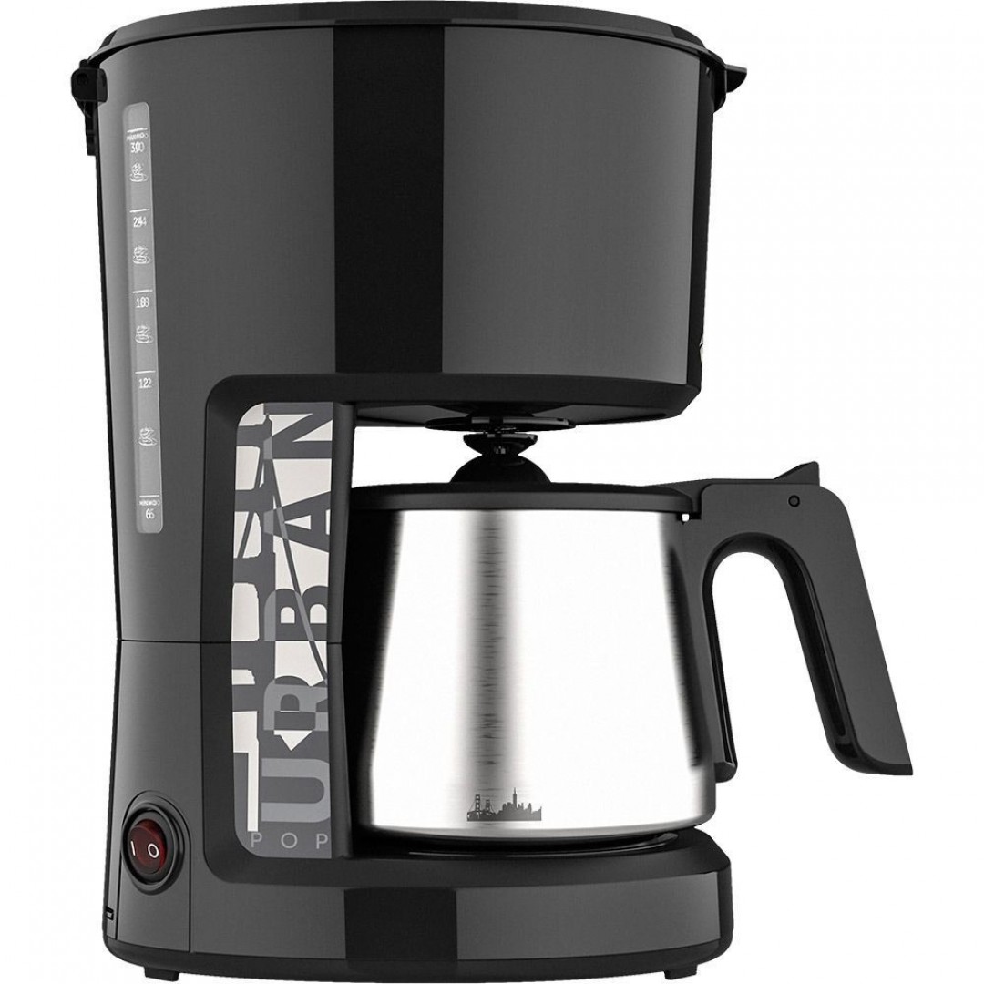Cafeteira Elétrica Cadence Urban Pop 30 Xícaras Preta 750W