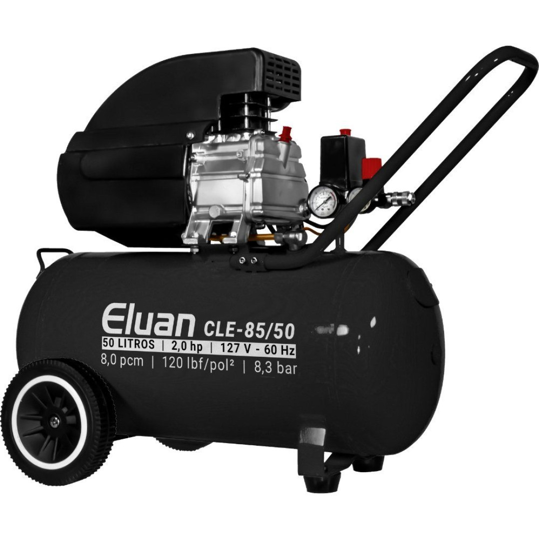 Motocompressor de Ar 8PCM 50L 2HP 127 V - ELUAN-CLE-85/50