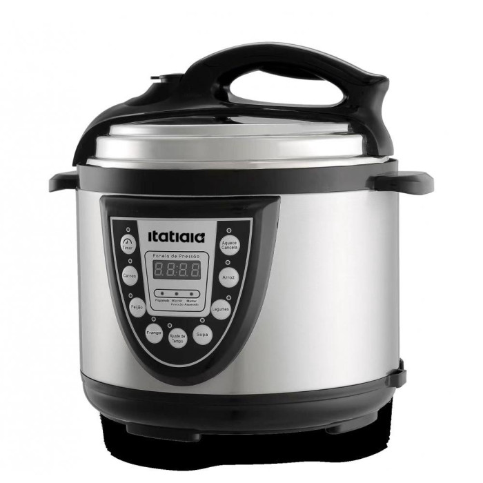 Panela De Pressão Elétrica 127V Inox Midi Itatiaia 5L