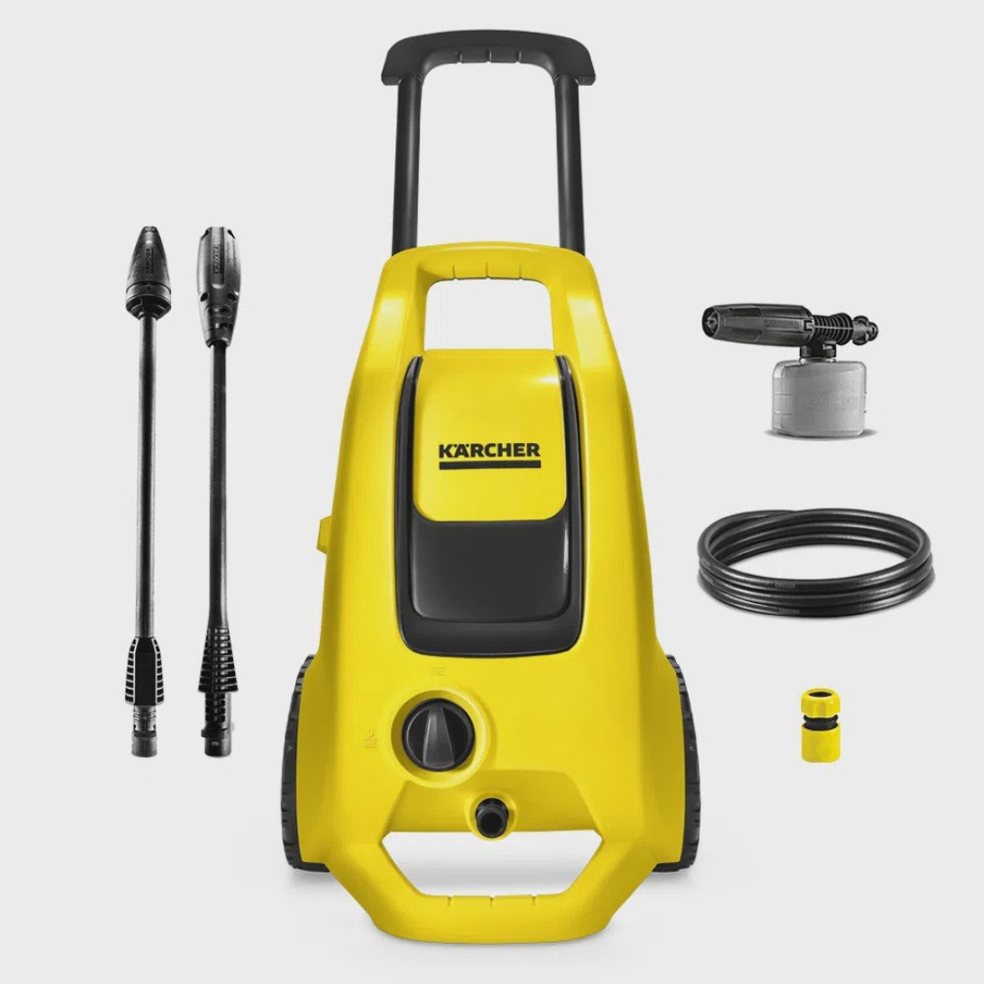 Lavadora de Alta Pressão Karcher K3 Force Turbo 1815 psi / 1500 W - Lança de Jato Leque e Turbo + Canhão de Espuma + Engate rápido