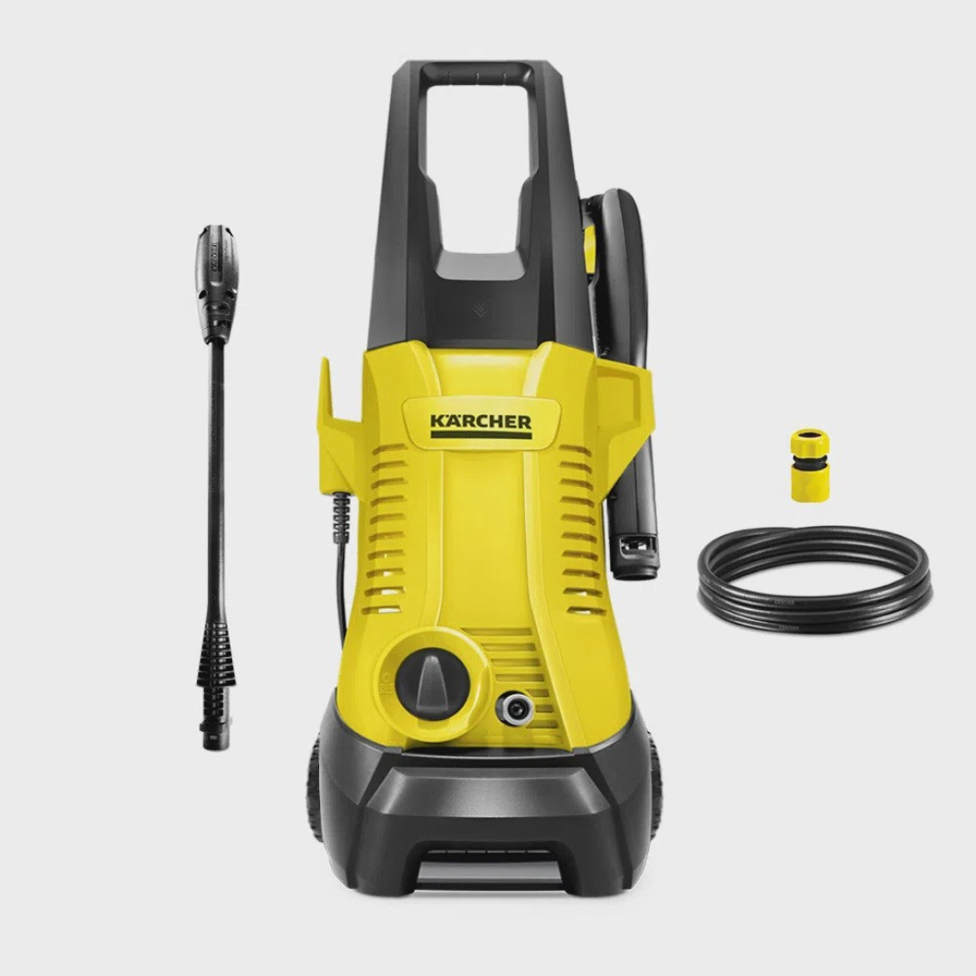 Lavadora de Alta Pressão Karcher K2 Plus 1740 psi / 1400 W - Lança de Jato Leque + Engate rápido e Mangueira de 3m