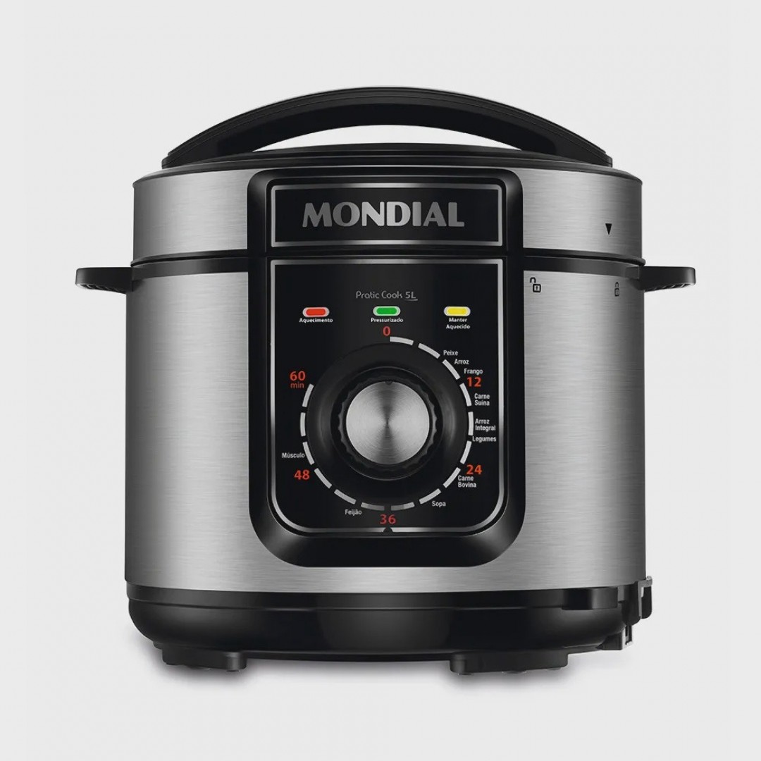 Panela de Pressão Elétrica Pratic Cook 5 L Premium I PE-48-5L-I