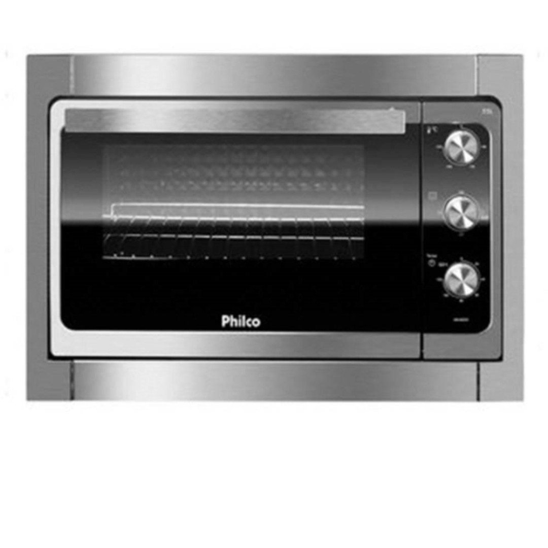 Forno Elétrico de Embutir Philco 55 Litros PFE55E, 1600W, Inox