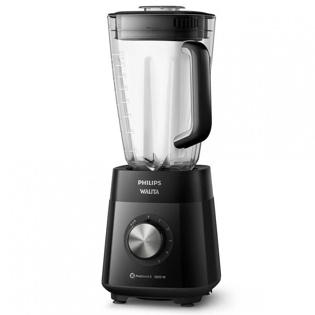 Liquidificador Philips Walita 1200W com 5 Velocidades RI2240 Preto