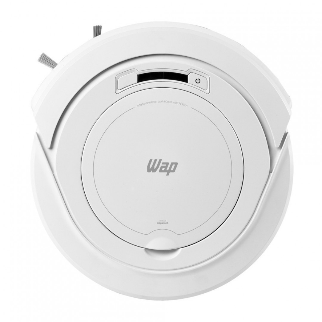 Aspirador de Pó Robô Automático 3 em 1 Varre Aspira e Passa Pano mop wap robot W90 pérola - Bivolt
