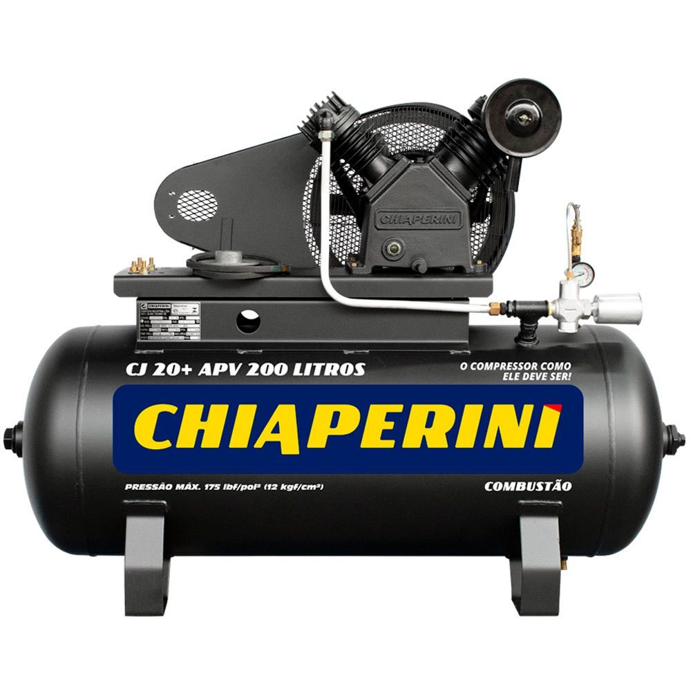 Compressor de Ar RCH à Gasolina 20 Pés 175PSI 200L sem Motor - CHIAPERINI-26207