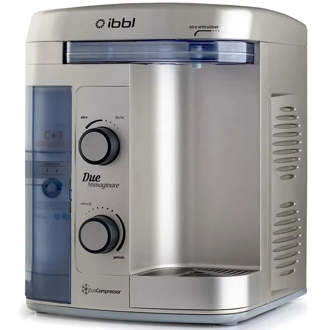 Purificador de Água IBBL 1,4L com Compressor Ecológico Due Immaginare - Prata