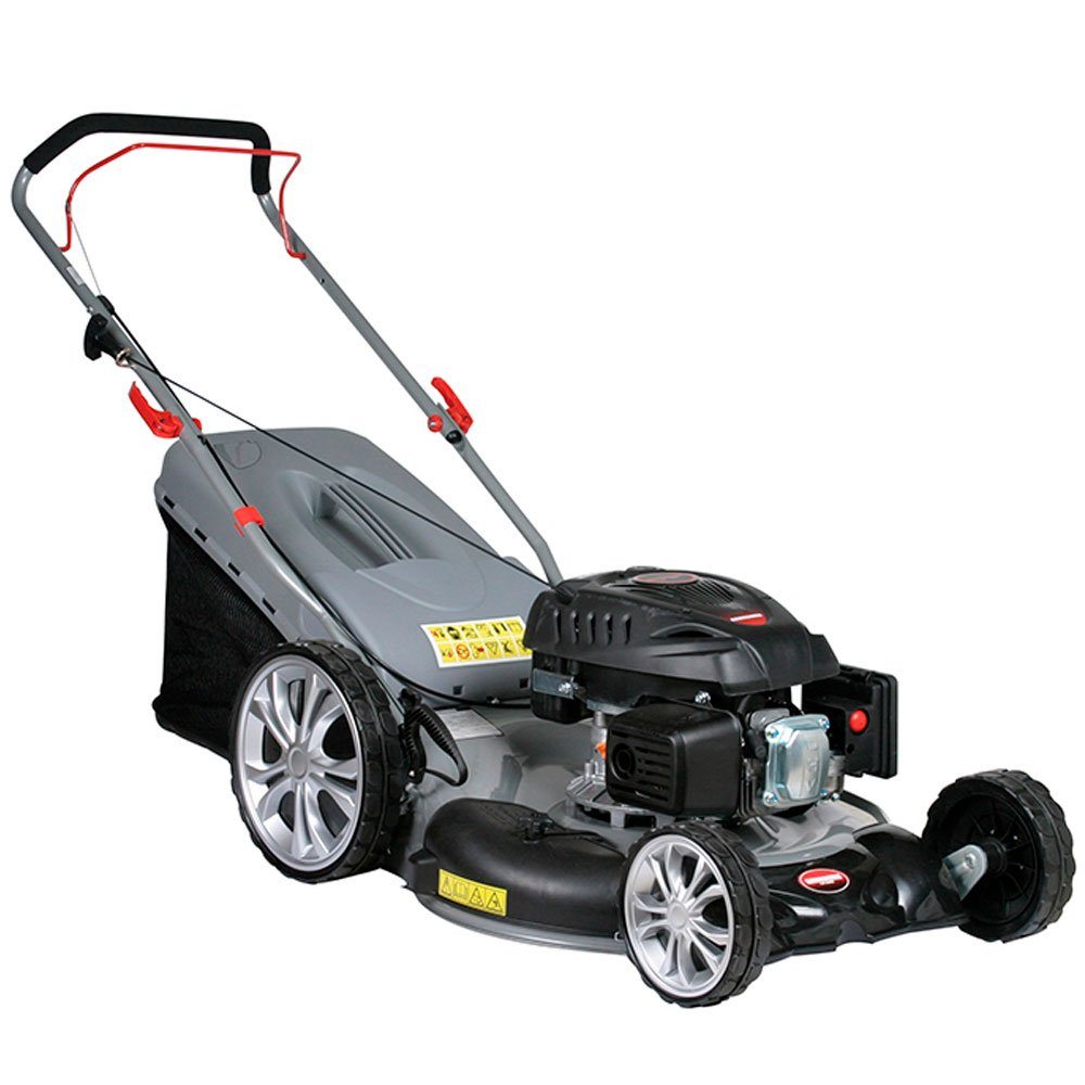 Cortador de Grama LR220T 4 em 1 à Gasolina 22Pol. 4T 173CC 6HP com Coletor e Tração - KAWASHIMA-5605030