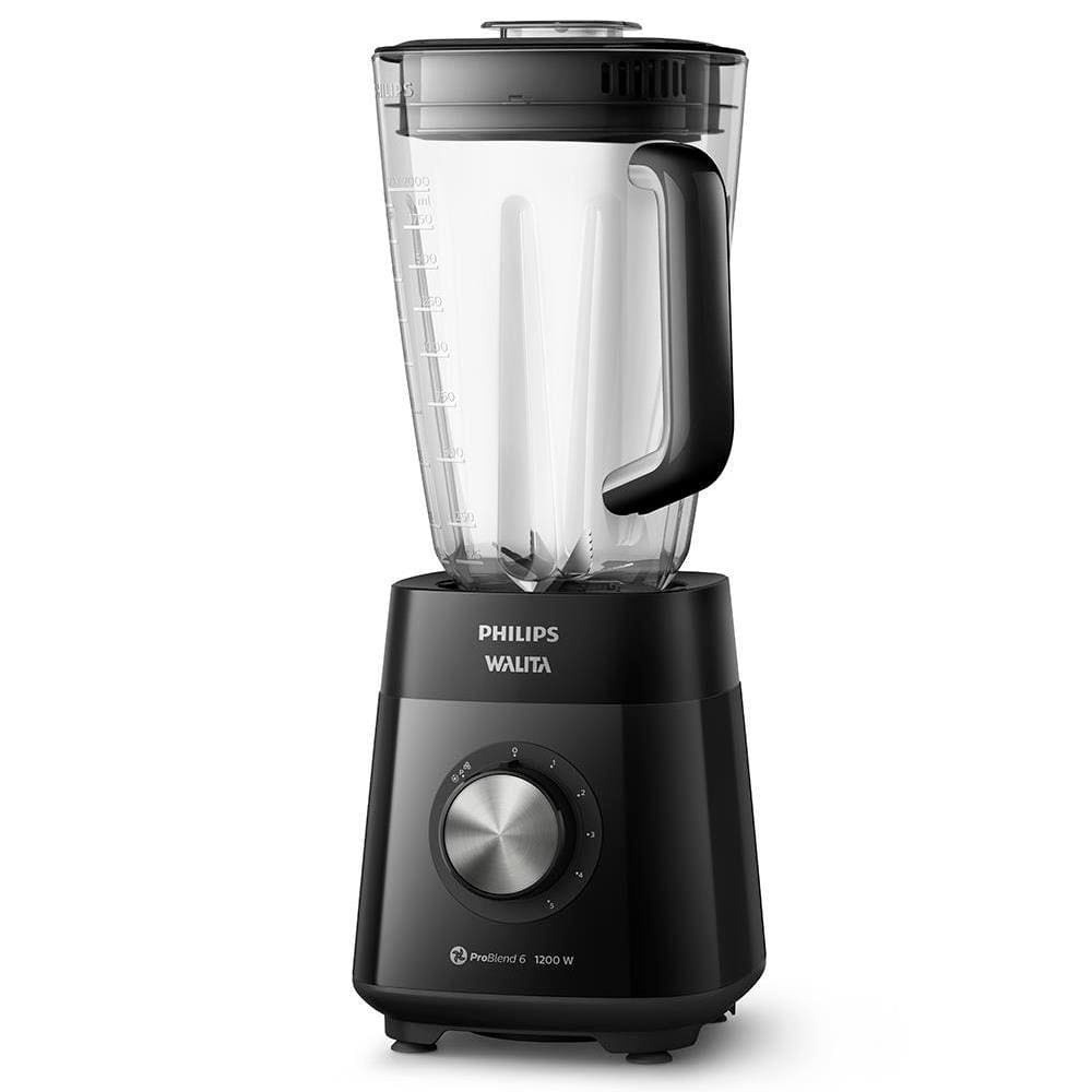 Liquidificador Philips Walita 1200W com 5 Velocidades RI2240 Preto
