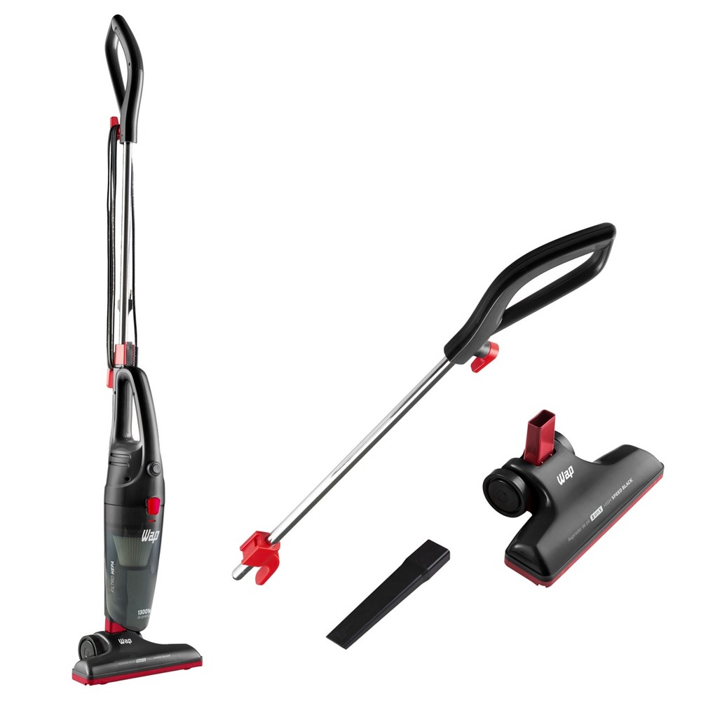 Aspirador de Pó Vertical e Portátil wap high speed black 1300W 2 em 1 Filtro hepa